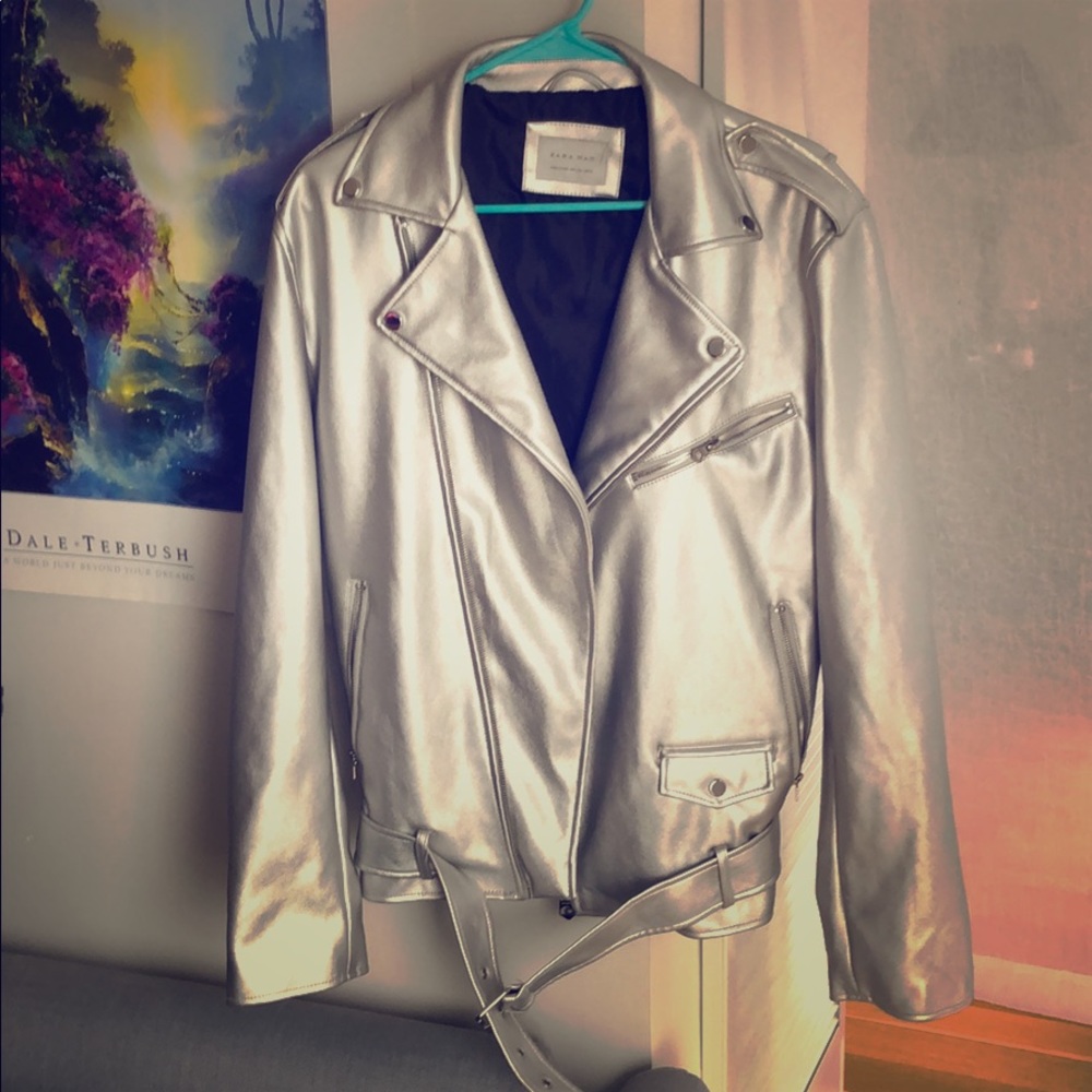Zara Custom Silver Blazer